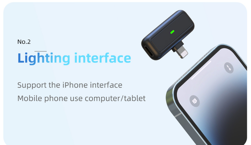 SX6 Micrófono Con pantalla Con Receptor Para Transmisión para Iphone
