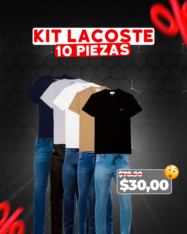 KIT DE 5 CAMISETAS + 5 PANTALONES