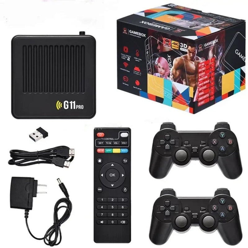 Consola de video juegos Retro Game stick G11 Pro controles recargables 48 Emuladores 128 GB